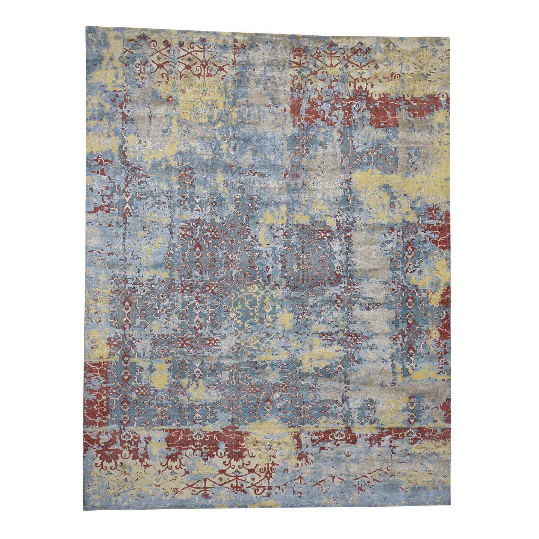 N/A Wool Hand-Knotted Area Rug 7'8